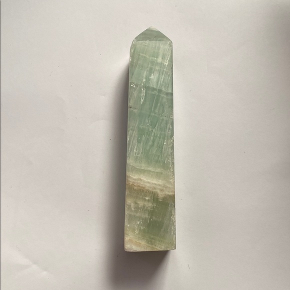 Caribbean Calcite Polished Crystal Tower - Picture 5 of 7